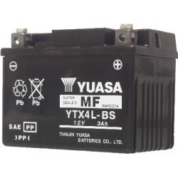 BATTERIE MOTO YUASA YTX4L-BS 