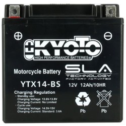 BATTERIE MOTO KYOTO YTX14-BS 12v 12Ah