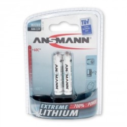 BLISTER 2 PILES LITHIUM  AAA 1.5V  ANSMANN