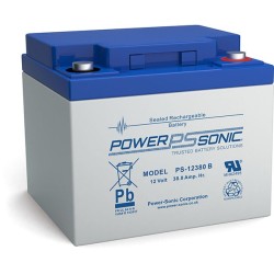 BATTERIE PB ÉTANCHE AGM POWERSONIC 12V 38Ah GB