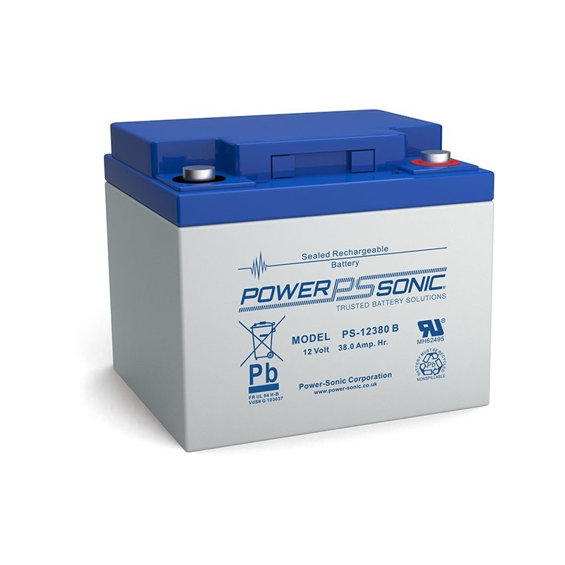 BATTERIE PB ÉTANCHE AGM POWERSONIC 12V 38Ah GB