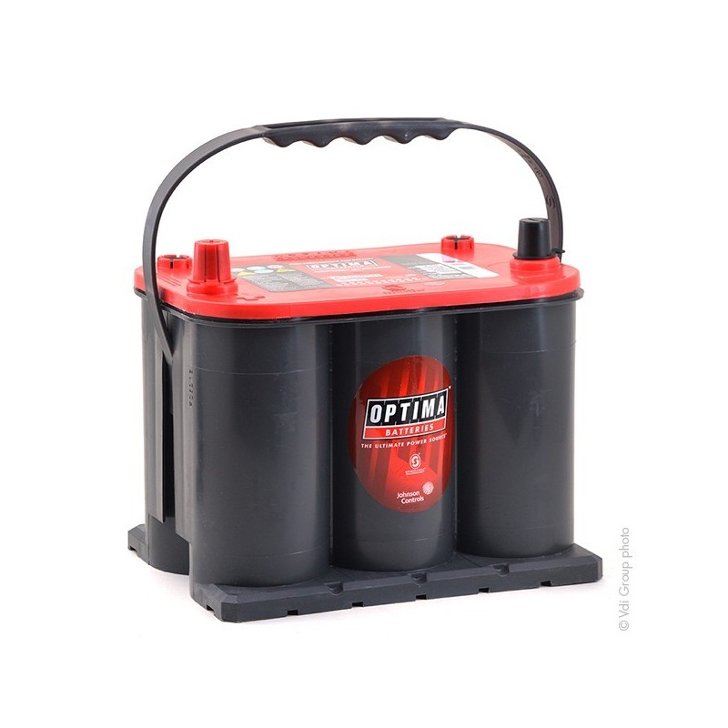 BATTERIE OPTIMA ROUGE RTS 3.7L 12V 44AH 730A (EN) 910A (CA)