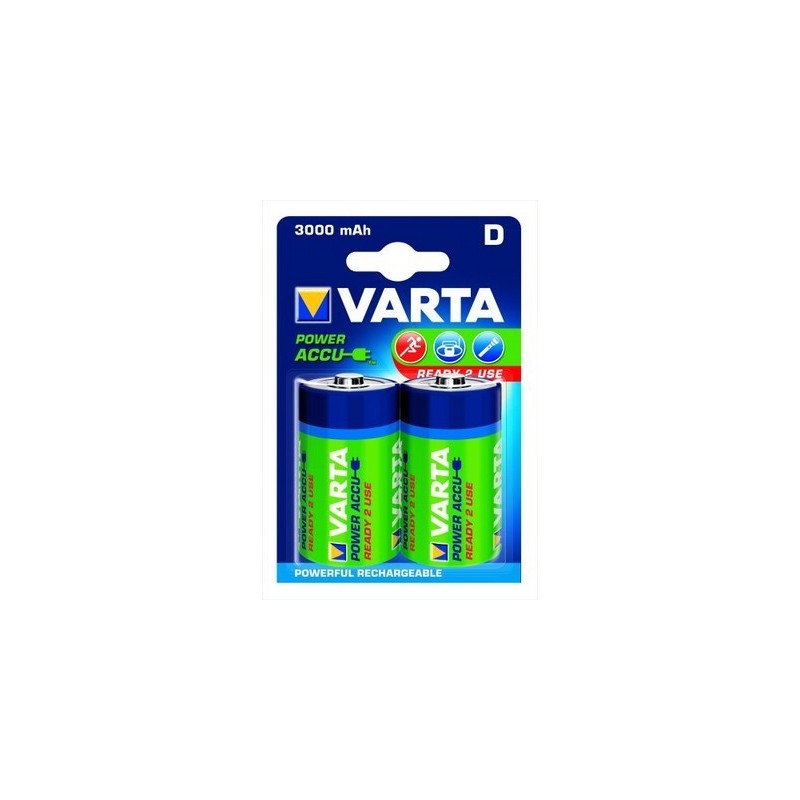 BLISTER 2 ACCUS  VARTA 1.2V 3AH R20 NI-MH