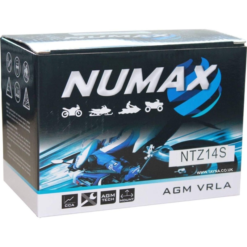 BATTERIE MOTO NUMAX YTZ14S-BS