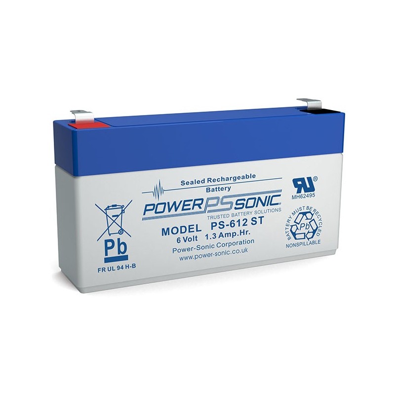 BATTERIE AGM POWERSONIC 6V 1.3AH V0