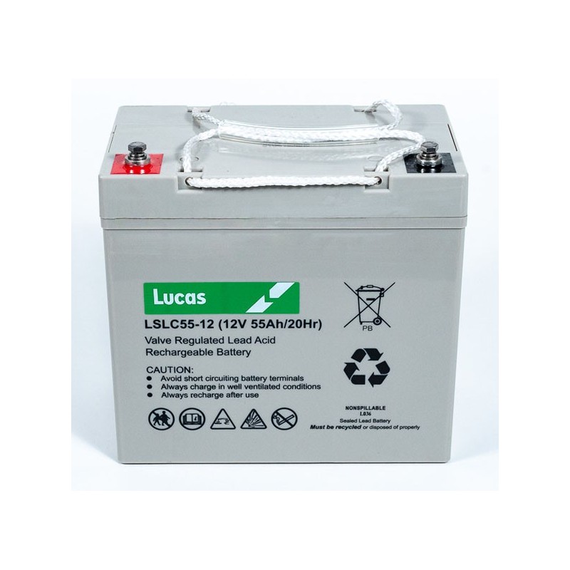 BATTERIE AGM LUCAS LSLC55-12 12V 55Ah