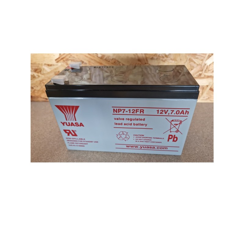 BATTERIE YUASA NP7-12 12V 7AH FR