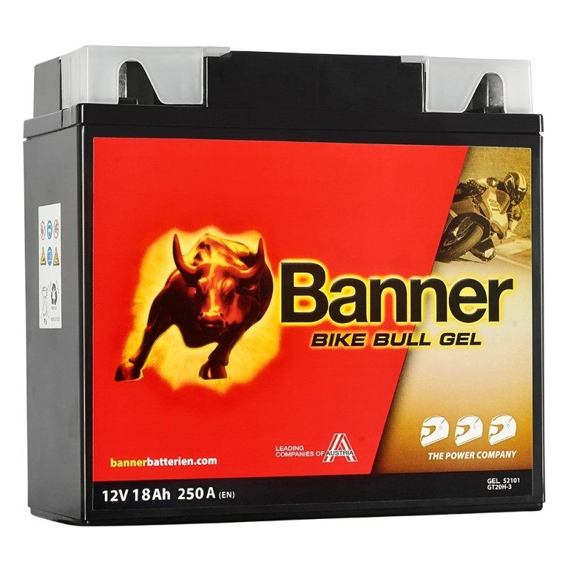 BATTERIE MOTO BANNER GT20H-3 (51913)  GEL