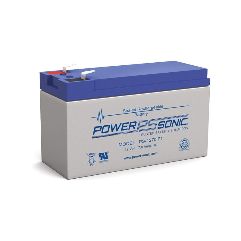 BATTERIE AGM POWERSONIC PS-1270 12V 7Ah F1