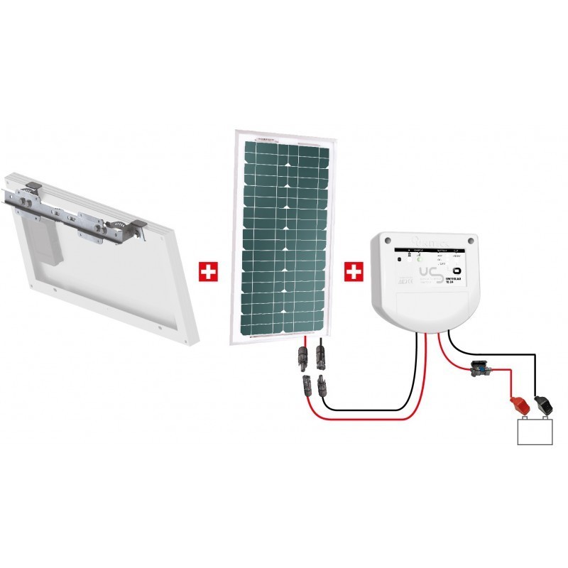 KIT SOLAIRE LOISIR 12V 20W ÉVOLUTIF